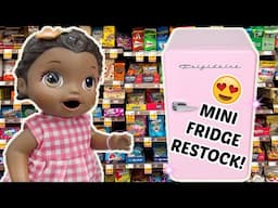 BABY ALIVE does a MINI FRIDGE RESTOCK! The Lilly and Mommy Show! FUNNY KIDS SKIT!