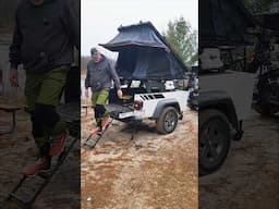 Setup Camp With Me @openroad4wd_official #rooftoptent #overlanding #overlandexpo #vanlife #rtt