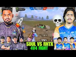 SouL vs RNTX 4v4 Crazy Fun TDM Match 😂 SouL Vs Rntx Fight💪Goblin Manya NakuL Legit Ninjajod Spraygod