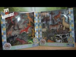 Zoo Troops FARM DINOSAURS Box Playsets TOY REVIEW! Highland Cow Trex Chicken Goat Stegosaurus!