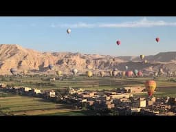 Sweeping Hot Air Balloon Vistas in Luxor at Sunrise
