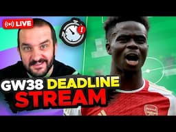 TEAM LEAKS? 🤔 | FPL DEADLINE STREAM GAMEWEEK 38 | Fantasy Premier League Tips 2024/25