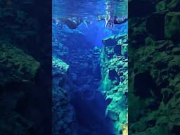 Would you snorkel in freezing waters in between two tectonic plates!? Only in Iceland!! #iceland