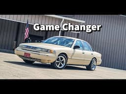 Transforming This Aero Crown Vic With Some MUSTANG Mach 1 Wheels!