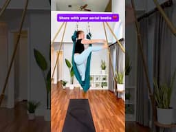 STANDING Aerial Flow 🤪 #aerialyoga #aerialhammock