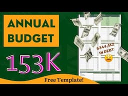 How to create an Annual Budget! | Paying 300+K in Debt | Debt Free Journey | Real Numbers