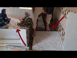 Zahra's unhappiness and Akbar's skillful work in tiling
