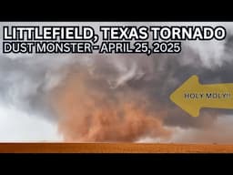 WILD Dust Monster #Tornado Near Littlefield, Texas!