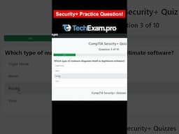 CompTIA Security+ Practice Question 2 | Can you answer it??