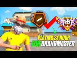 I Tried to Play 24 Hour Nonstop for Grandmaster in cs rank - MONU KING