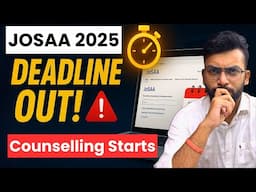JoSAA 2025 Dates FINALLY Out! 🔥 Last Chance for IIT/NIT? ⚠️ Don’t Regret Later!
