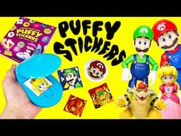 DIY Super Mario Bros Movie DIY Puffy Stickers for Kids! 🎨 Fun Craft with Mario, Luigi & Peach!
