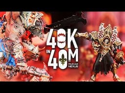 Faith vs Fury! Adepta Sororitas Take the Holy Trinity to World Eaters. Warhammer 40k in 40m