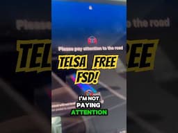 TESLA gave FREE full self driving #teslaautopilot #tesla #cybertruck #elonmusk #shorts