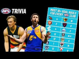 Who’s Scored the Most 10+ Goal Games for Every AFL Club? (AFL Trivia Challenge)