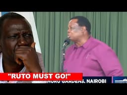 DRAMA!! Atwoli almost arrested after chanting RUTO MUST GO infront of President Ruto at Uhuru Garden
