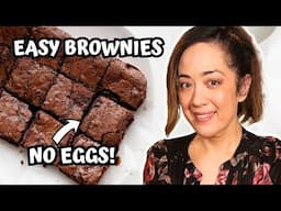 Easy Egg-Free Protein Brownies With Only 3 Ingredients!