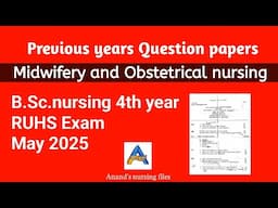 Midwifery and OBG RUHS exam may 2025