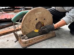 Young Man With Amazing Restoration Skills / Restore Forgotten Old Makita MT240 Metal Cutting Machine