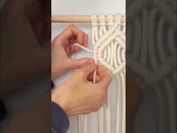 How To Smooth Edges on #macramediamonds #macrame #diy #macramediy #macramehacks #macrametip