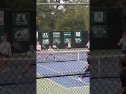 We love this doubles warm up drill: how Big 10 #collegetennis teams practice 🎾 #big10tennis #tennis