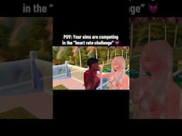 My Sims Played The Heart Rate Challenge!! #thesims4 #eapartner