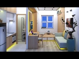 MAXIMIZING SPACE IN A TINY APARTMENT 204sqft ( 19sqm MICRO APARTMENT TOUR ) | NEVER  TOO SMALL