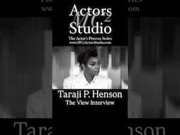 MC² Actors Studio’s The Actor’s Process: #TarajiPHenson The View Interview #actor #acting #act