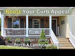 Summer Curb Appeal | Simple & Budget Friendly Summer Porch and Garden Decorating Ideas