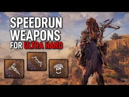 [Before DLC] The Weapons used in Horizon Forbidden West Speedruns