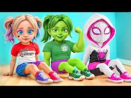 How to Become a Superhero? I Was Adopted by Deadpool and Harley Quinn! Extreme Superhero Makeover!