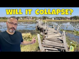 Terrifying 100 Year Old Bridge - Isaan Thailand Motorbike Tour EP8
