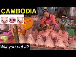 CAMBODIA WEIRD FOOD MARKETS (🐷🐽)🇰🇭