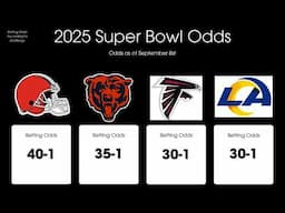 2025 Super Bowl Odds - Number Comparison
