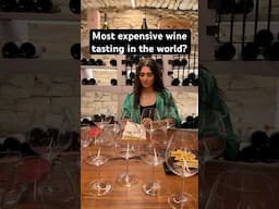 One bottle is $25,000! #winetasting #luxurytravel #wine