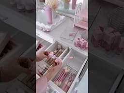 Let’s organize makeup besties!🎀🕯️✨ #makeupvanity