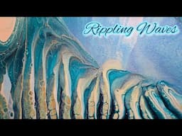 Rippling Waves ✨️ Going With The Flow In An Acrylic Experiment