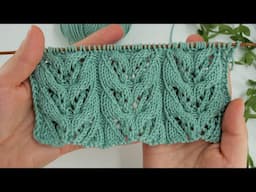 Spring Cable Knitting Pattern 🌿 Коса весна связанная спицами