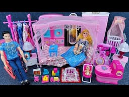 12 Minutes Satisfying with Unboxing Barbie Princess Happy Family Playset ASMR | Review Toys