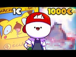 On dessine une carte à 1€ vs 1000€ avec Bento