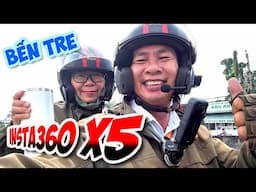 Đường về quê mẹ vợ ở Bình Đại - Bến Tre (Quay Mô tô Vlog bằng Insta360 X5)