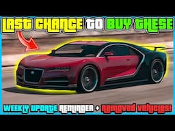 GTA 5 Online Weekly Update Reminder! LAST CHANCE To Get All These Discounts!