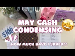 May Monthly Wrap-Up 💰 | How Much I Saved So Far + Cash Condensing & Deposit for Long-Term Savings 🤑