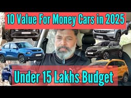 10 Value For Money Cars in 2025 Under 15 Lakhs Budget || MotoWheelz India