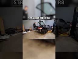 We straight piped my R8! Too LOUD!