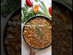 Jamaican brown stew lentils 🌱🇯🇲
