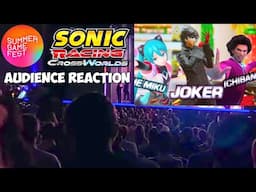 LIVE CROWD REACTION to Sonic Racing Crossworlds @ Summer Game Fest 2025