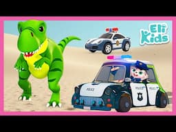 Police Car & Dinosaurs +More | Eli Kids Songs Compilations