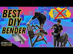 AMAZING DIY Sheet Metal BRAKE & ROLL Bender Cheap and EASY! How-To Build OUR KIT!