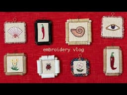 making little lucky charm embroideries